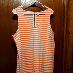 NWOT Old Navy Coral and White Striped Dress